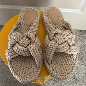 NEW braided H&M sandals size 8